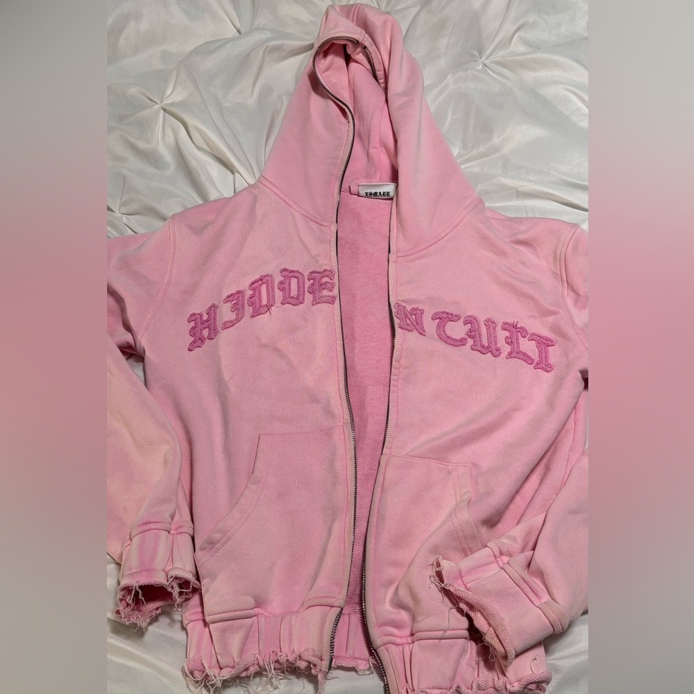 Hidden Cults Pink Hoodie